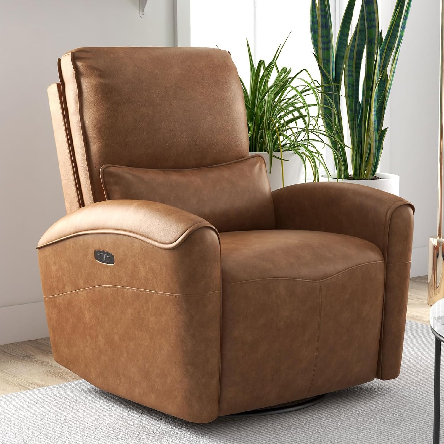 Bonzy power swivel rocker recliner with USB port for elderly comfort and mobility support