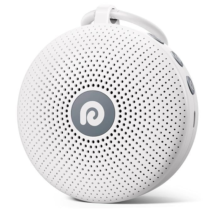 Dreamegg portable white noise machine with 21 soothing sounds for sleep