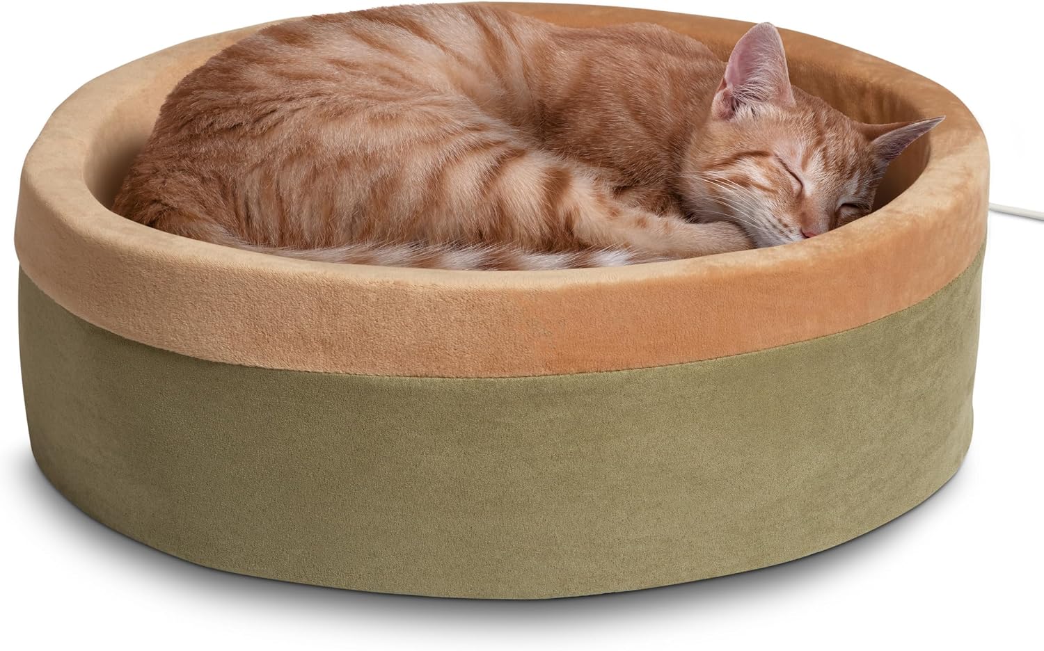 K&H Pet Products Thermo-Kitty heated cat bed for winter warmth and joint relief