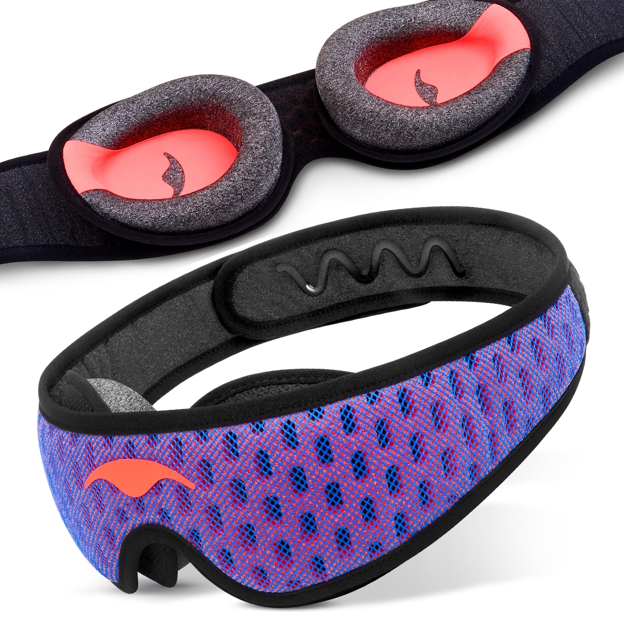 Manta Pro sleep mask 100% blackout for side sleepers with zero eye pressure