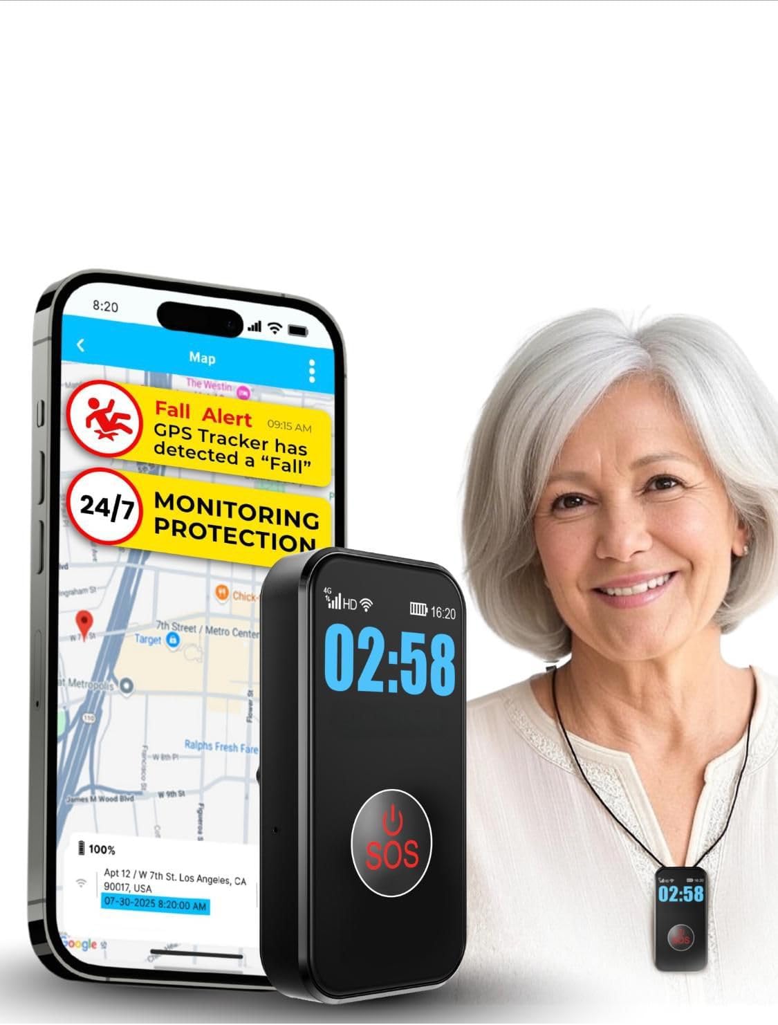 Medical alert pendant for seniors alerts go direct to family no call center
