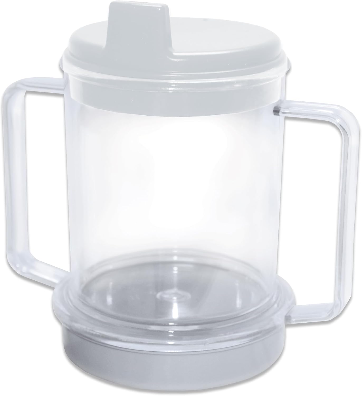 Rehabilitation Advantage weighted spouted cup with two handles for dysphagia and tremor support