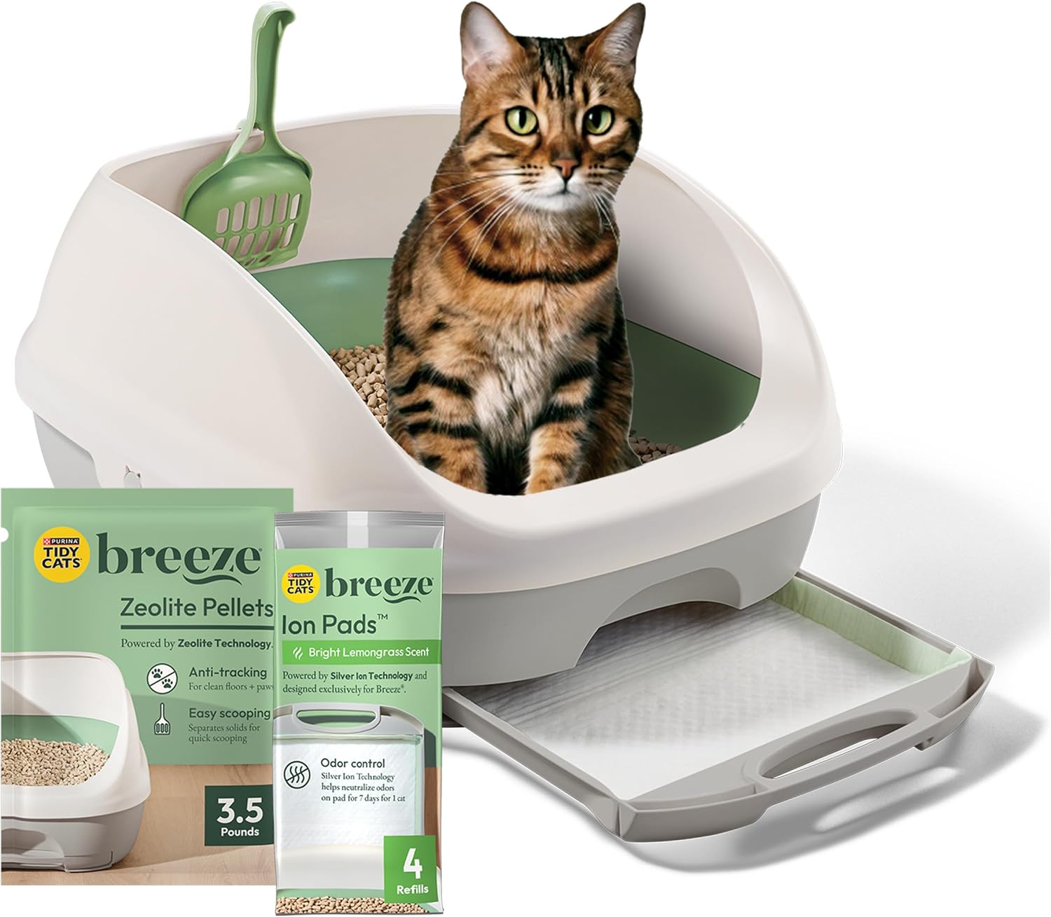 Purina Tidy Cats Breeze dust free pellet litter box system for clean paws