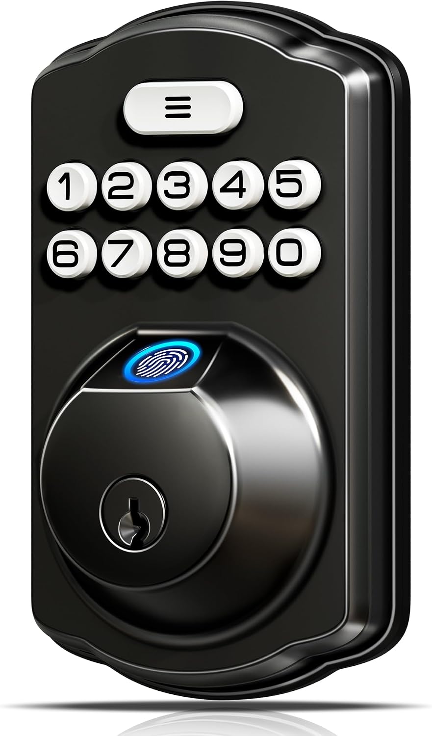 Veise fingerprint door lock with keypad deadbolt for keyless accessible entry and senior home security