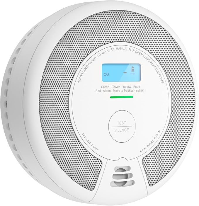 X-Sense smoke and carbon monoxide detector combo with 10-year battery UL certified
