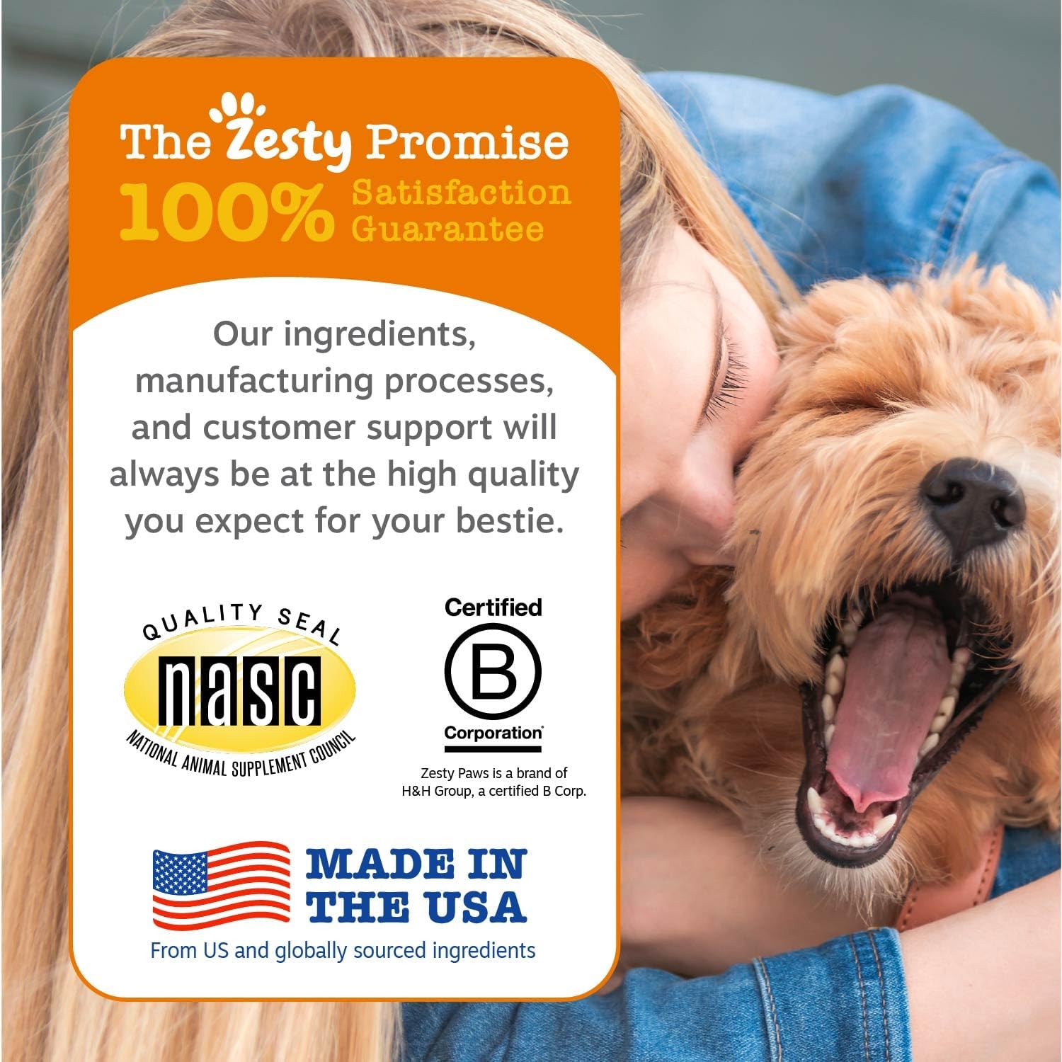 Zesty Paws wild Alaskan salmon oil liquid supplement for dog skin and coat health